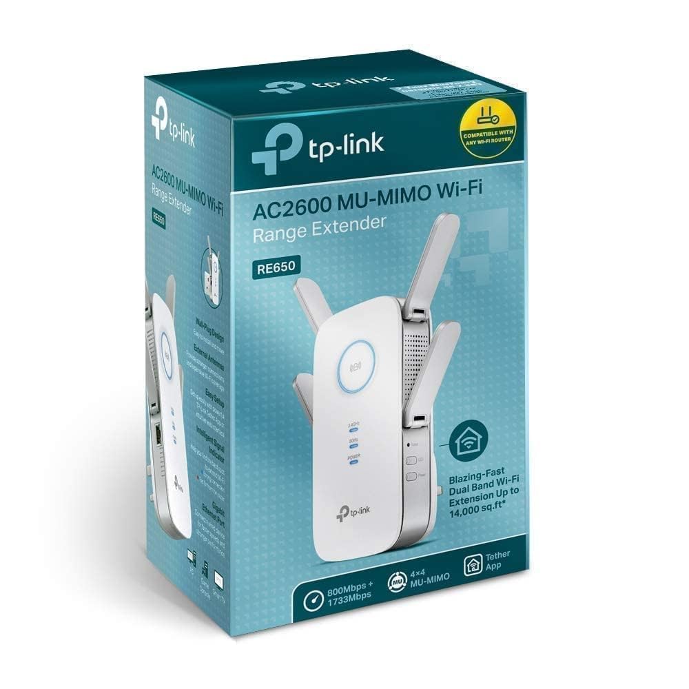 TPLINK RE650 AC2600 MU-MIMU Wi-Fi Range Extender Upgrade version